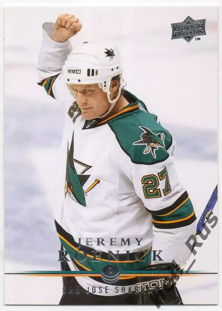Карточка Jeremy Roenick/Джереми Реник (San Jose Sharks/Сан-Хосе Шаркс) НХЛ/NHL