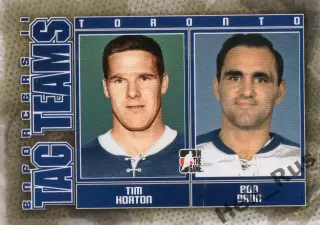 Карточка Тим Хортон / Боб Баун (Toronto Maple Leafs/Торонто Мейпл Лифс) НХЛ/NHL
