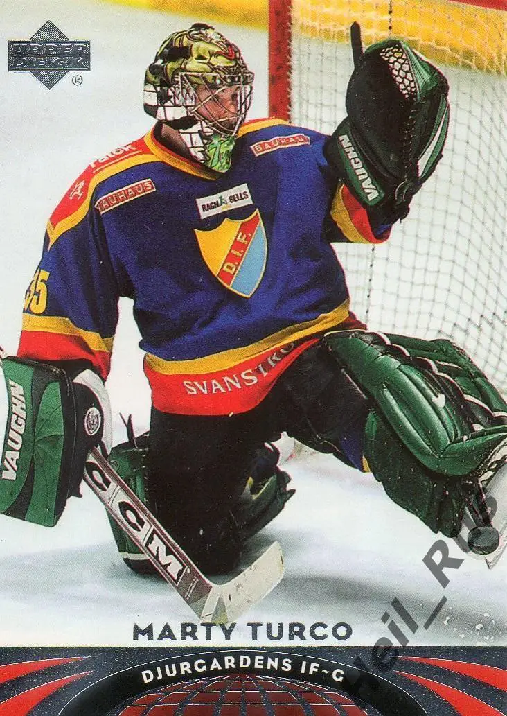 Хоккей. Карточка Marty Turco/Марти Турко (Djurgardens IF/Юргорден ИФ) НХЛ/NHL