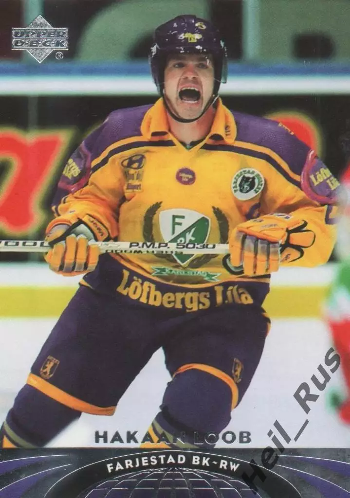 Хоккей. Карточка Hakan Loob/Хокан Лооб Farjestads BK Karlstad/Ферьестад НХЛ/NHL