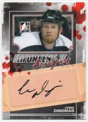 Карточка автограф Крис Дингман (Tampa Bay Lightning/Тампа-Бэй Лайтнинг) НХЛ/NHL