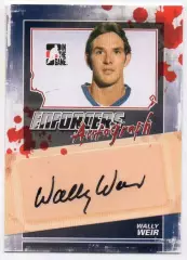 Хоккей. Карточка автограф Wally Weir/Уолли Вейр Quebec Nordiques/Квебек НХЛ/NHL