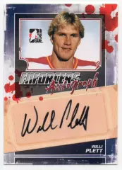 Хоккей. Карточка автограф Willi Plett/Вилли Плетт Atlanta Flames/Атланта НХЛ/NHL