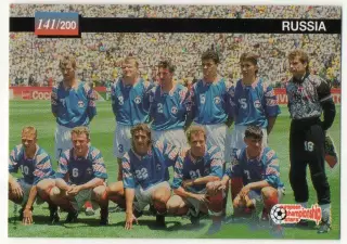 Футбол. Карточка Russia/Сборная Россия, Old Trafford/Олд Траффорд Euro/Евро 1996