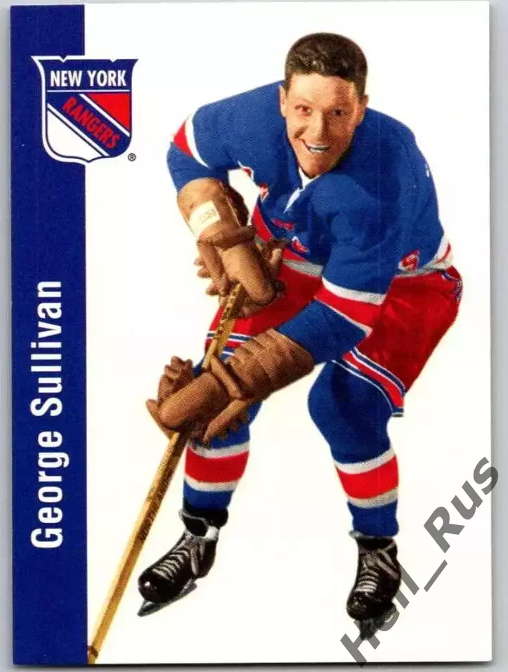 Хоккей. Карточка Джордж Салливан (New York Rangers/Нью-Йорк Рейнджерс) НХЛ/NHL