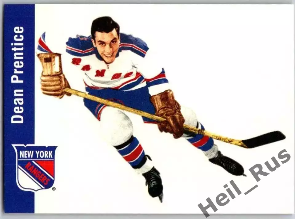 Карточка Dean Prentice/Дин Прентис (New York Rangers/Нью-Йорк Рейнджерс) НХЛ/NHL