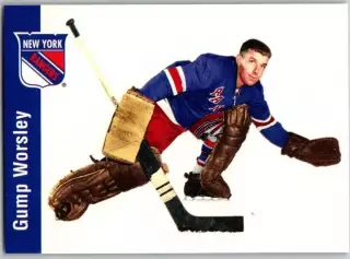 Карточка Gump Worsley/Гамп Уорсли (New York Rangers/Нью-Йорк Рейнджерс) НХЛ/NHL