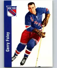 Карточка Gerry Foley/Джерри Фоли (New York Rangers/Нью-Йорк Рейнджерс) НХЛ/NHL