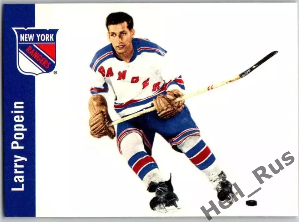 Карточка Larry Popein/Ларри Поуэйн (New York Rangers/Нью-Йорк Рейнджерс) НХЛ/NHL
