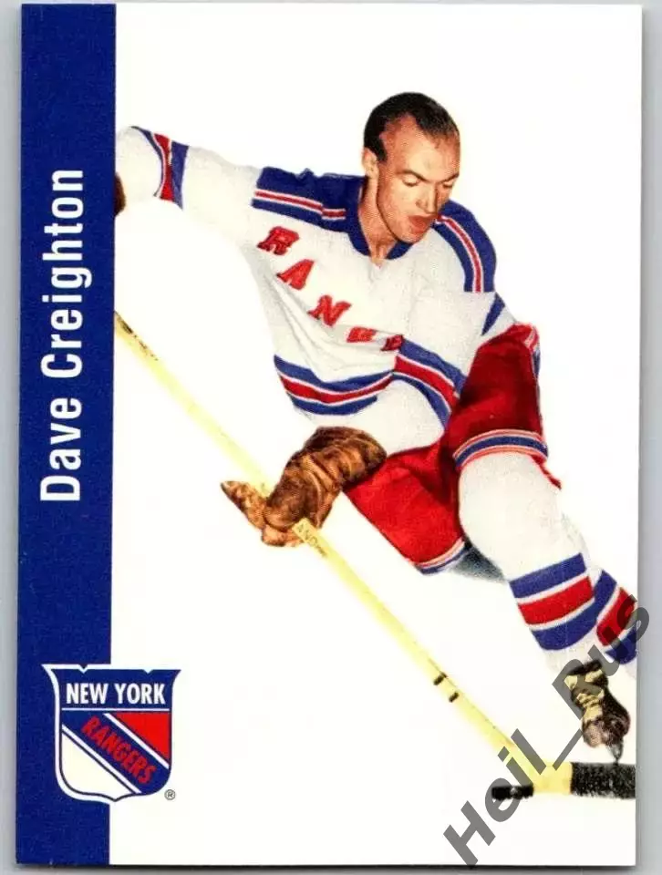 Карточка Dave Creighton/Дэйв Крейтон New York Rangers/Нью-Йорк Рейнджерс НХЛ/NHL