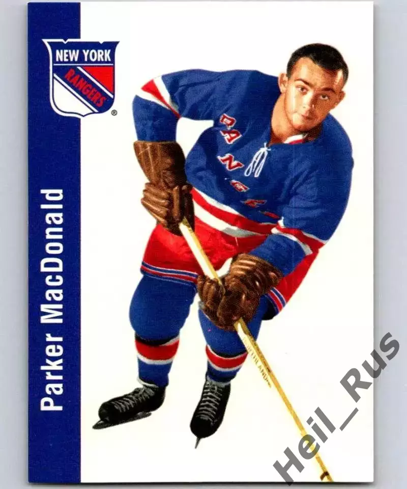 Хоккей. Карточка Паркер Макдональд (New York Rangers/Нью-Йорк Рейнджерс) НХЛ/NHL