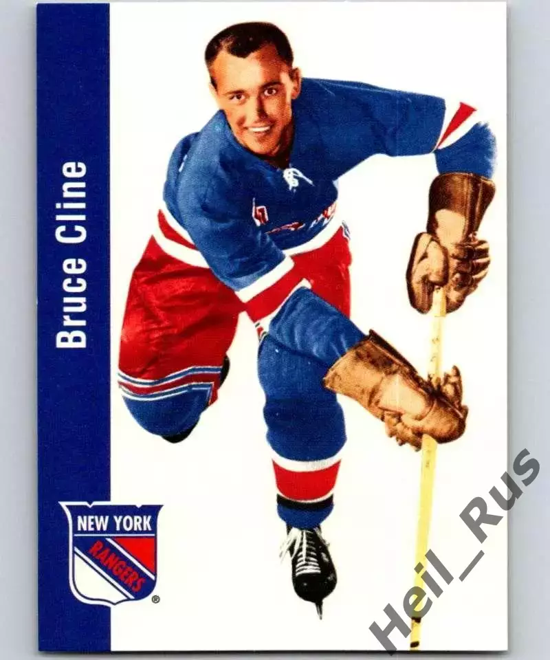 Карточка Bruce Cline/Брюс Клайн (New York Rangers/Нью-Йорк Рейнджерс) НХЛ/NHL