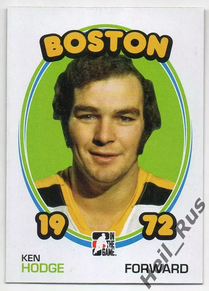 Хоккей. Карточка Ken Hodge/Кен Ходж (Boston Bruins/Бостон Брюинз) НХЛ/NHL 2009