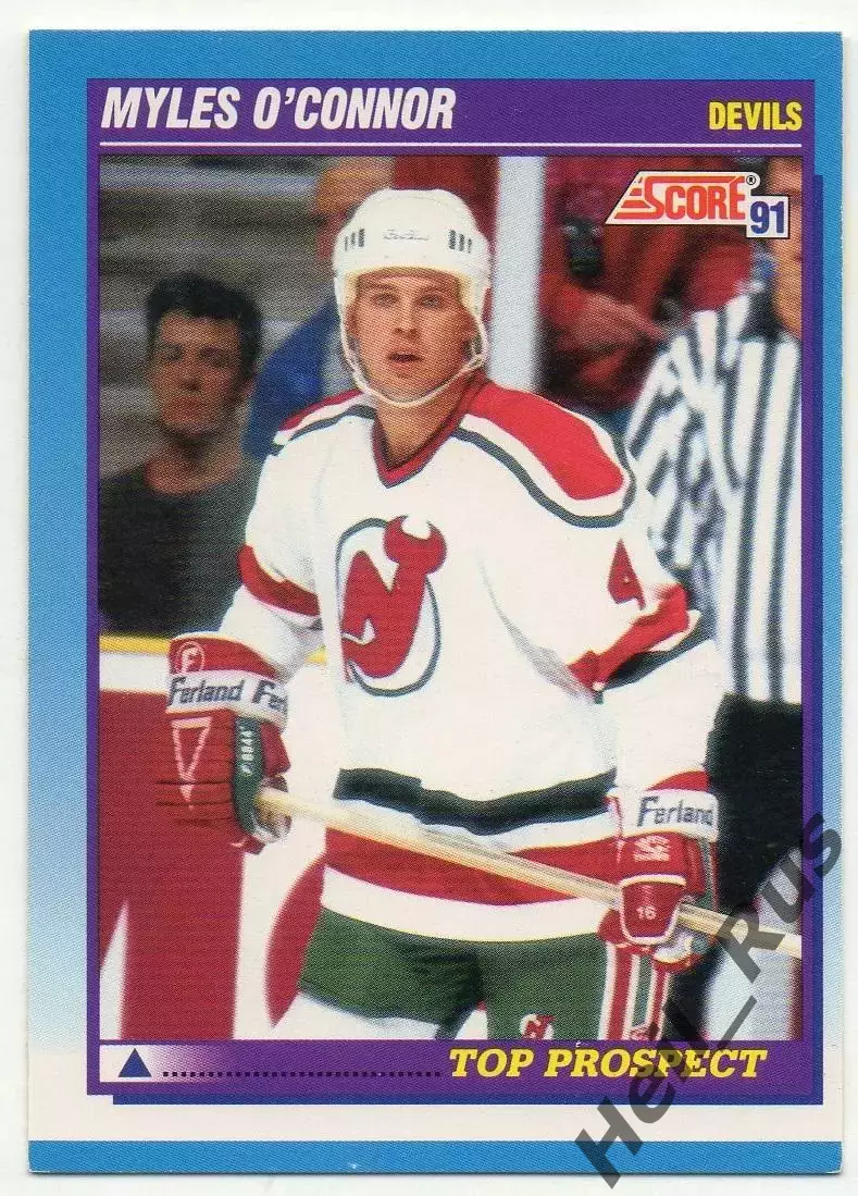 Хоккей. Карточка Myles O'Connor/Майлз О'Коннор New Jersey Devils/Девилз НХЛ/NHL