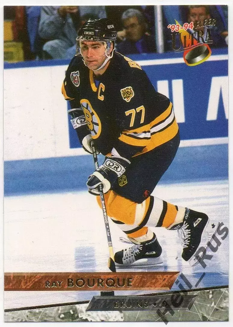 Хоккей Карточка Ray Bourque/Рэй Бурк Boston Bruins/Бостон Брюинз НХЛ/NHL 1993/94