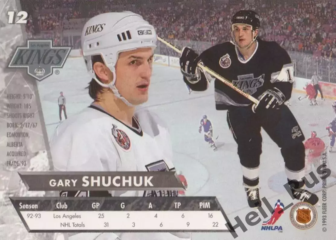 Карточка Gary Shuchuk/Гэри Шучак (Los Angeles Kings/Лос-Анджелес Кингз) НХЛ/NHL 1