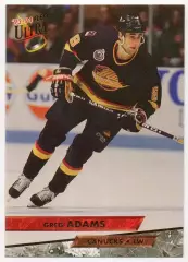 Хоккей Карточка Greg Adams/Грег Адамс Vancouver Canucks/Ванкувер Кэнакс; НХЛ/NHL