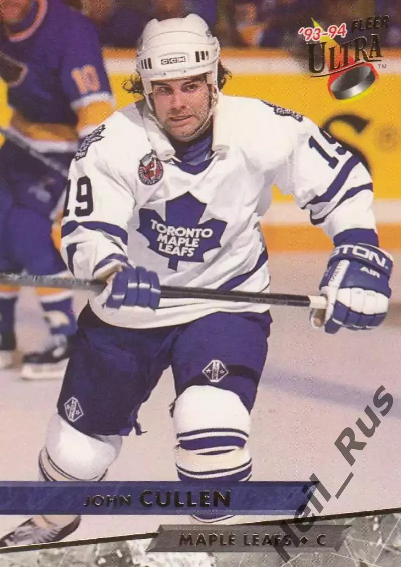 Карточка John Cullen/Джон Каллен Toronto Maple Leafs/Торонто Мейпл Лифс НХЛ/NHL