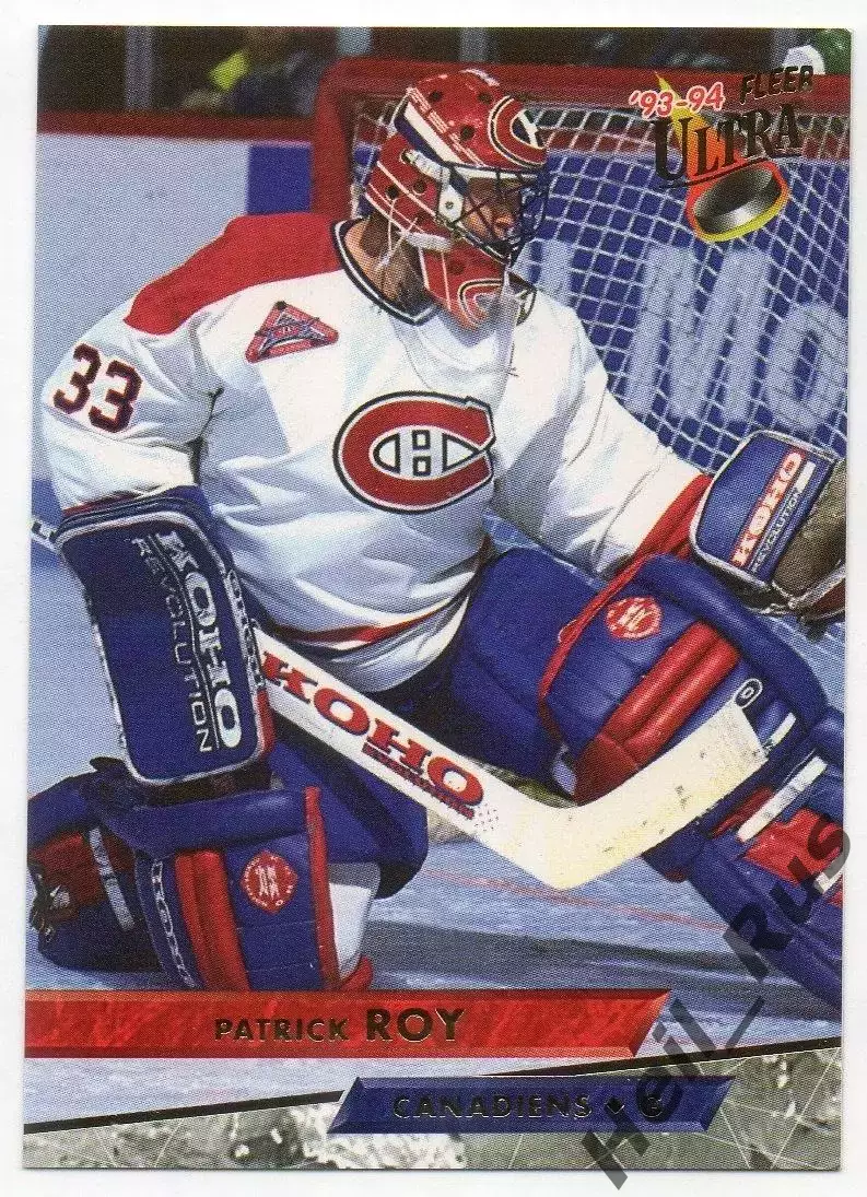 Карточка Patrick Roy/Патрик Руа (Montreal Canadiens/Монреаль Канадиенс) НХЛ NHL