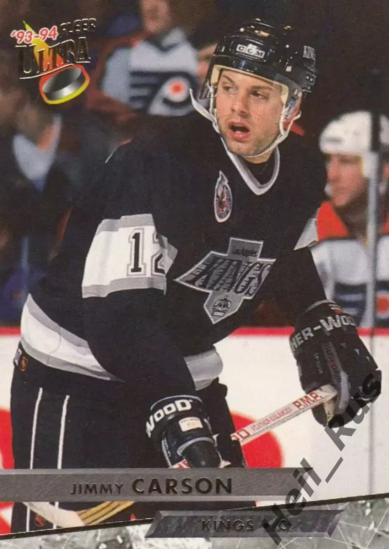 Карточка Jimmy Carson/Джимми Карсон Los Angeles Kings/Лос-Анджелес Кингз НХЛ/NHL