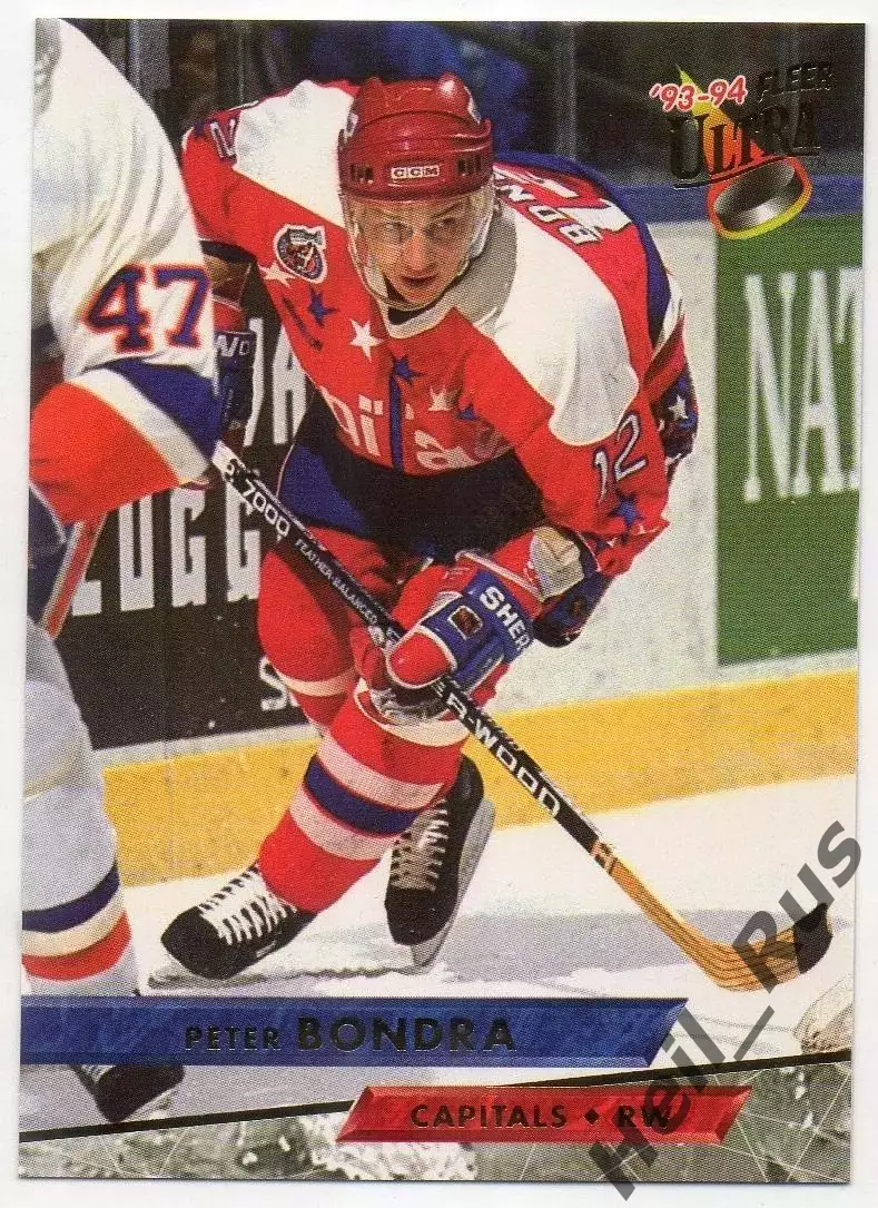 Карточка P. Bondra/Петер Бондра (Washington Capitals/Вашингтон Кэпиталз) NHL/НХЛ