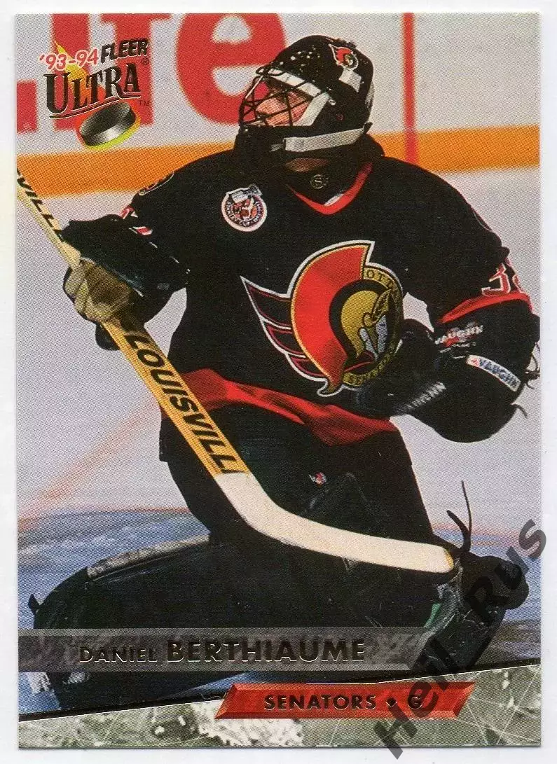 Хоккей. Карточка Daniel Berthiaume/Даниэль Бертюм Ottawa Senators/Оттава НХЛ/NHL