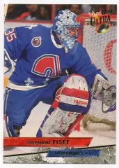 Хоккей. Карточка Stephane Fiset/Стефан Фисе (Quebec Nordiques/Квебек) НХЛ/NHL