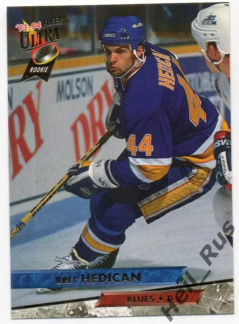 Хоккей Карточка Bret Hedican/Брет Хедикэн St. Louis Blues/Сент-Луис Блюз NHL/НХЛ