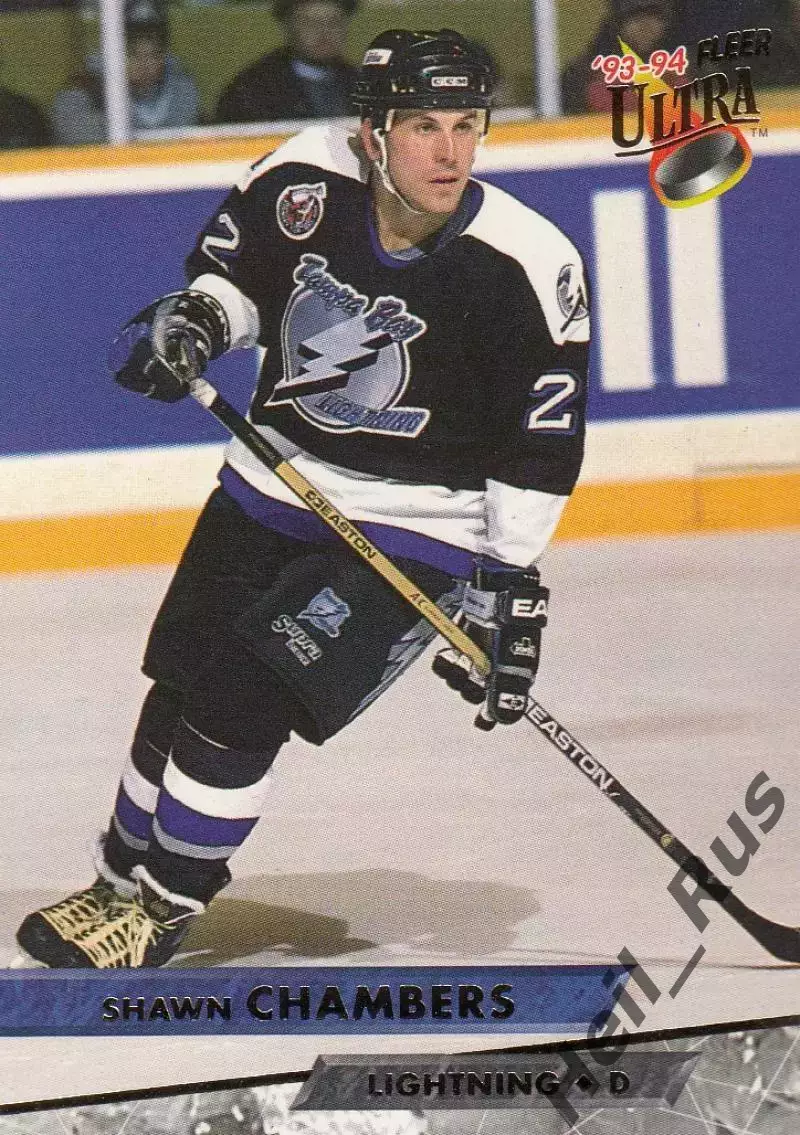 Хоккей Карточка Shawn Chambers/Шон Чемберс Tampa Bay Lightning/Тампа-Бэй NHL/НХЛ