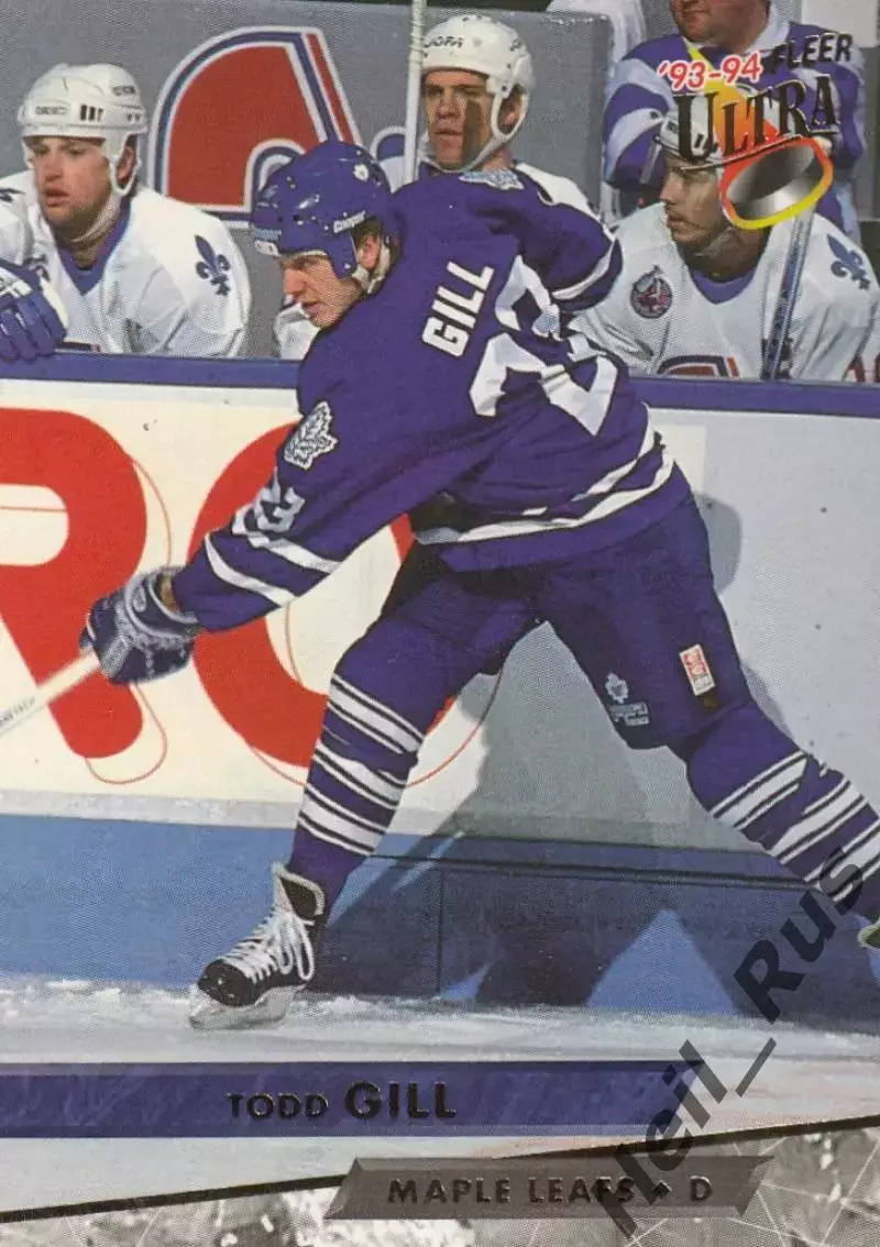 Карточка Todd Gill/Тодд Гилл (Toronto Maple Leafs/Торонто Мейпл Лифс) НХЛ/NHL
