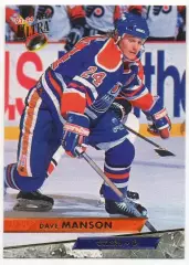 Хоккей; Карточка Dave Manson/Дэйв Мэнсон Edmonton Oilers/Эдмонтон Ойлерз НХЛ/NHL