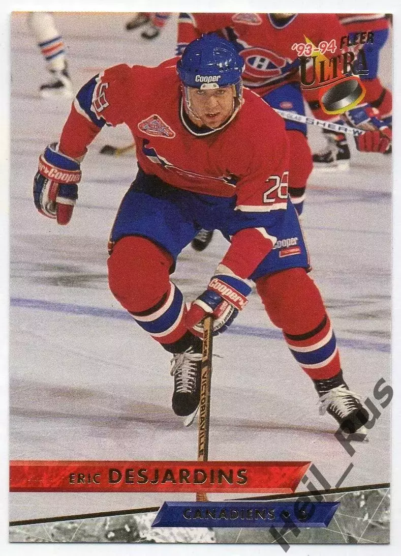 Хоккей. Карточка Эрик Дежарден (Montreal Canadiens/Монреаль Канадиенс) НХЛ/NHL