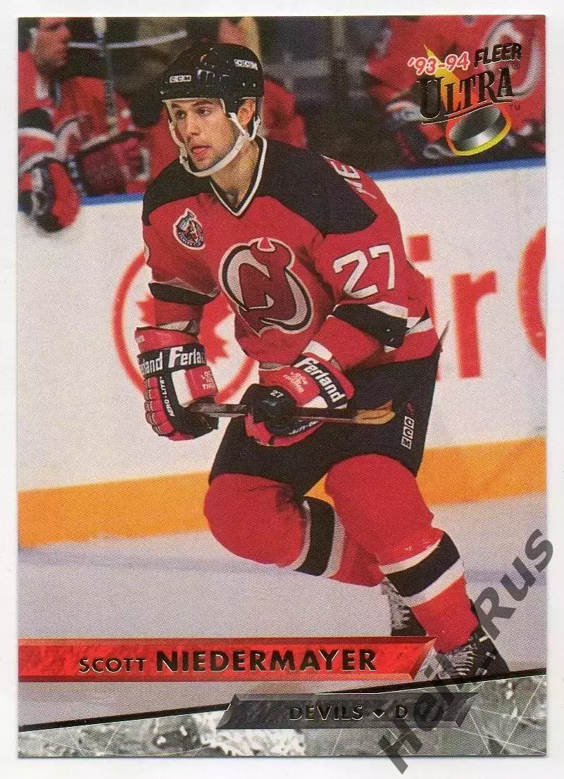 Карточка Scott Niedermayer/Скотт Нидермайер New Jersey Devils/Нью-Джерси NHL/НХЛ