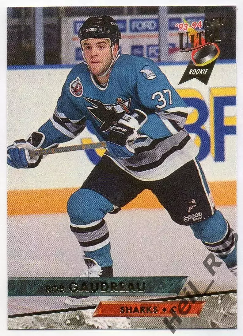Хоккей. Карточка Rob Gaudreau/Роб Годро (San Jose Sharks/Сан-Хосе Шаркс) НХЛ/NHL