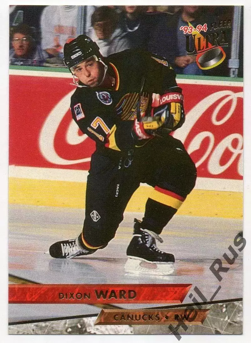Хоккей Карточка Dixon Ward/Диксон Уорд Vancouver Canucks/Ванкувер Кэнакс NHL/НХЛ
