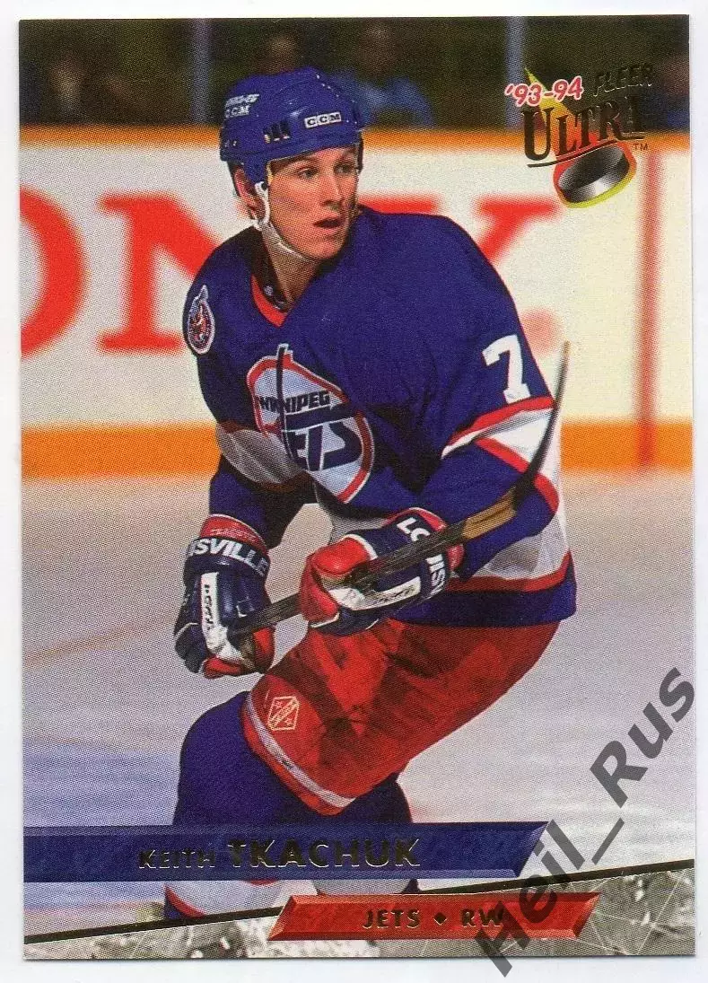 Хоккей Карточка Keith Tkachuk/Кит Ткачук (Winnipeg Jets/Виннипег Джетс) НХЛ/NHL