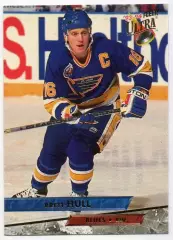 Хоккей; Карточка Brett Hull/Бретт Халл St. Louis Blues/Сент-Луис Блюз, НХЛ/NHL