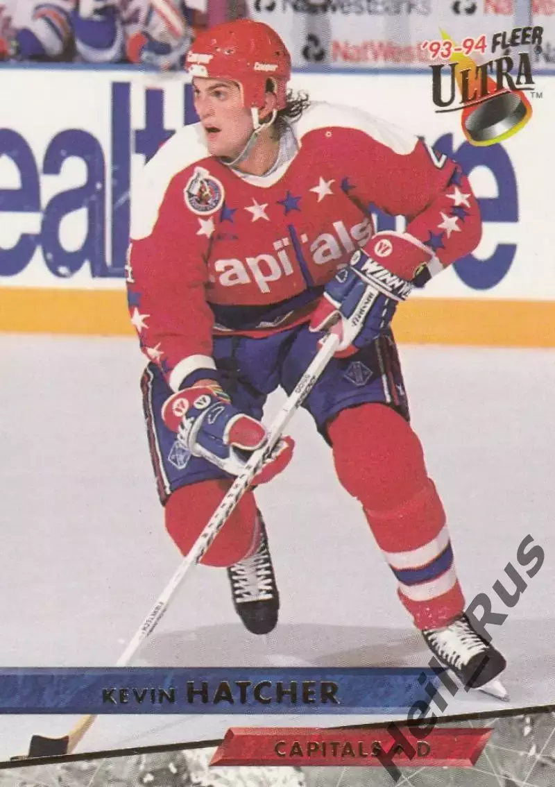 Хоккей Карточка Kevin Hatcher/Кевин Хэтчер Washington Capitals Вашингтон НХЛ/NHL