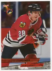 Карточка Steve Larmer/Стив Лармер (Chicago Blackhawks/Чикаго Блэкхокс) НХЛ/NHL