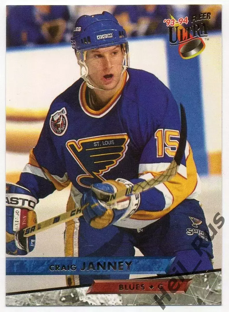 Хоккей Карточка Craig Janney/Крэйг Дженни St. Louis Blues/Сент-Луис Блюз NHL/НХЛ