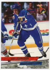 Хоккей Карточка Mats Sundin/Матс Сундин Quebec Nordiques/Квебек Нордикс; НХЛ/NHL