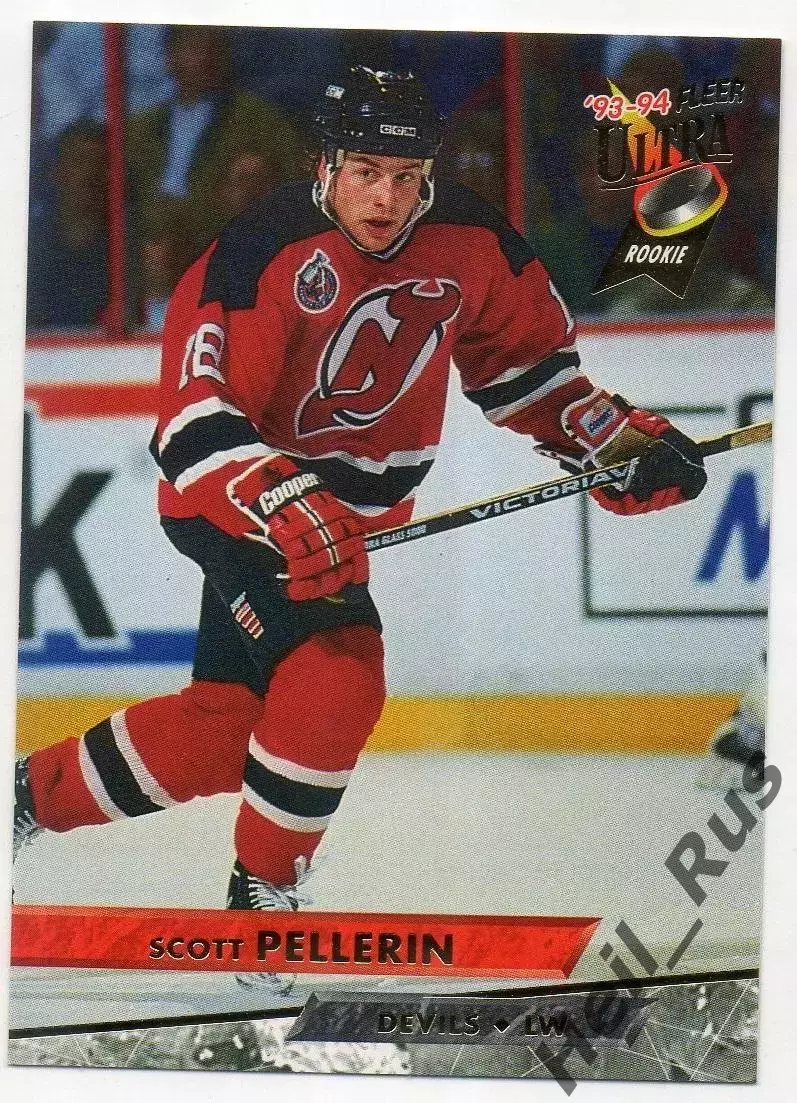 Хоккей. Карточка Скотт Пеллерин (New Jersey Devils/Нью-Джерси Девилз) НХЛ/NHL