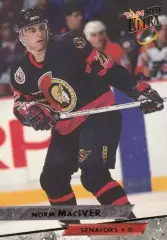 Карточка Norm Maciver/Норм Макивер (Ottawa Senators/Оттава Сенаторз) НХЛ/NHL