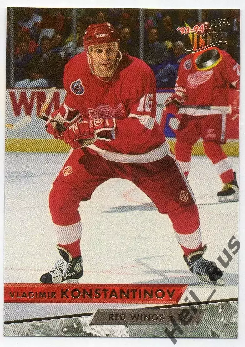 Карточка Владимир Константинов Detroit Red Wings/Детройт Ред Уингз, ЦСКА НХЛ/NHL