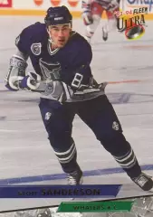 Карточка Geoff Sanderson/Джефф Сэндерсон (Hartford Whalers/Хартфорд) НХЛ/NHL