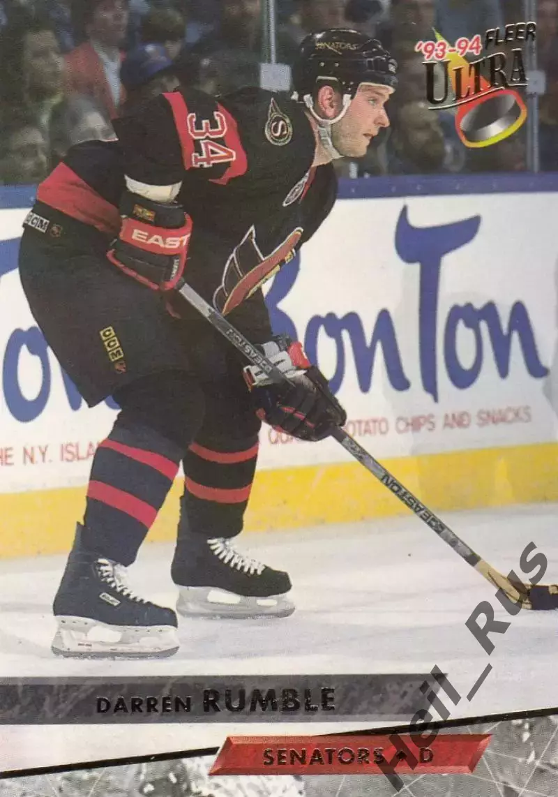 Карточка Darren Rumble/Даррен Рамбл (Ottawa Senators/Оттава Сенаторз) НХЛ/NHL