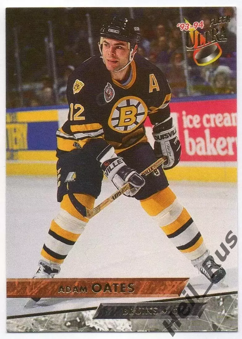 Хоккей Карточка Adam Oates/Адам Оутс Boston Bruins/Бостон Брюинз НХЛ/NHL 1993/94