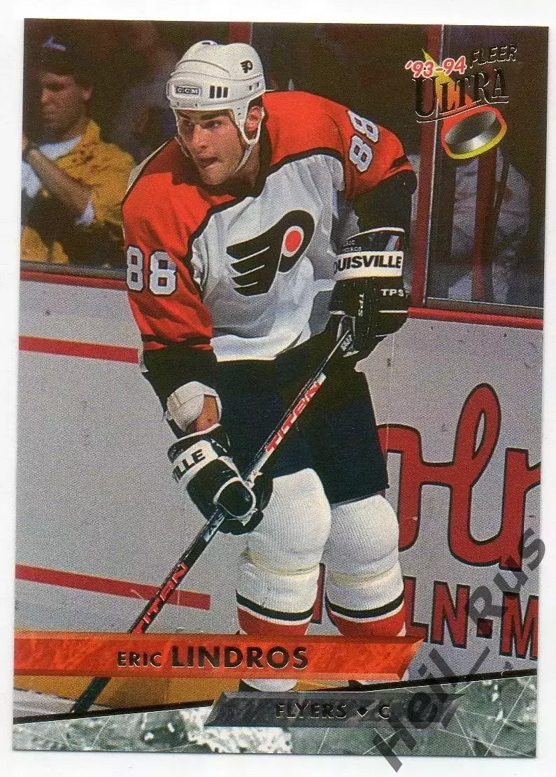 Карточка Eric Lindros / Эрик Линдрос (Philadelphia Flyers/Филадельфия) НХЛ/NHL