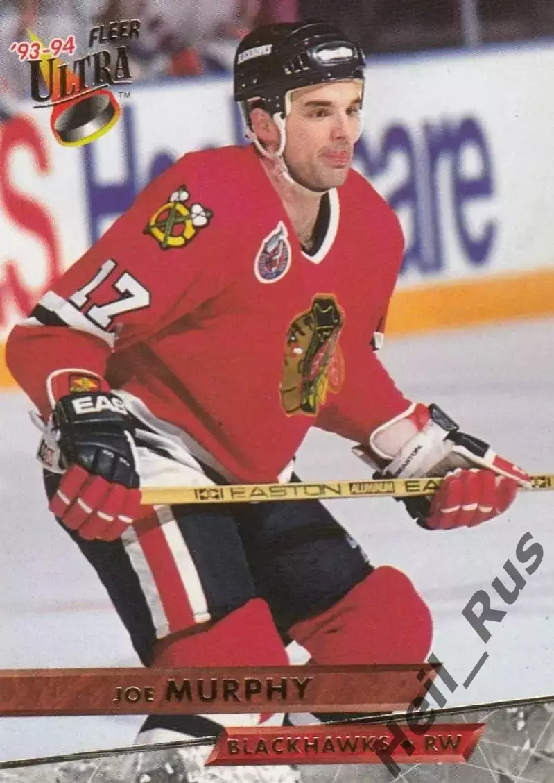 Хоккей. Карточка Joe Murphy/Джо Мерфи Chicago Blackhawks/Чикаго Блэкхокс НХЛ/NHL