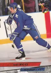 Хоккей; Карточка Mike Ricci/Майк Риччи (Quebec Nordiques/Квебек Нордикс) НХЛ/NHL